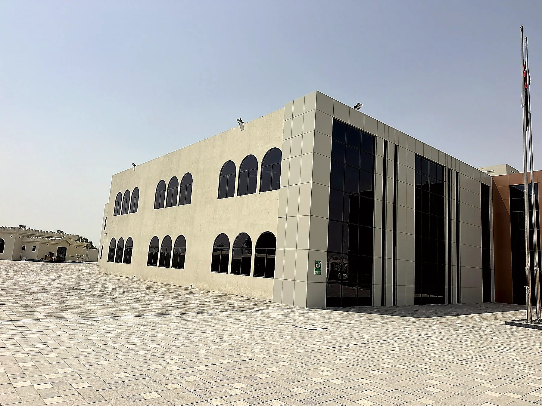 Front elevation — main approach