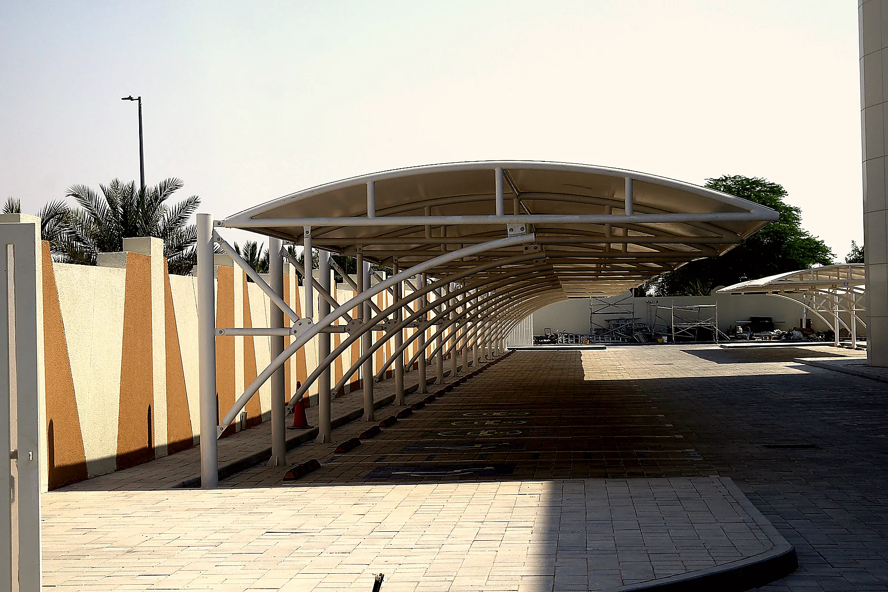 Covered walkway — central canopy