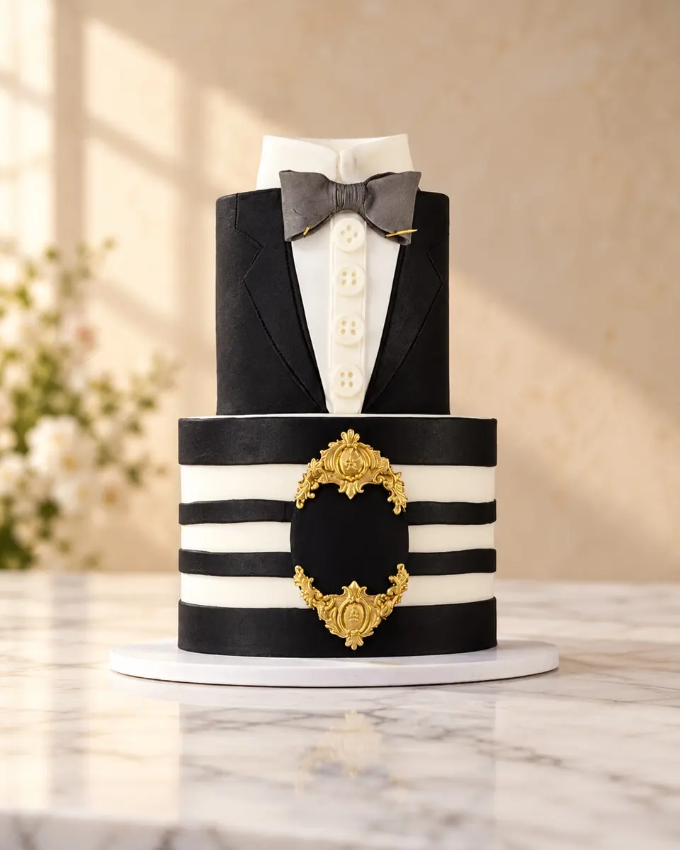 Tuxedo cake