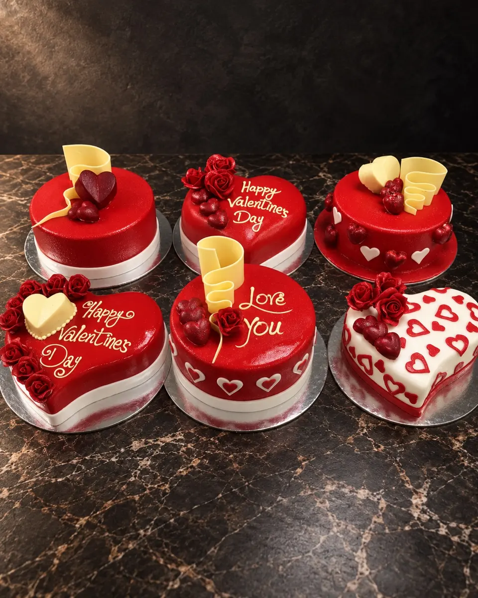 Valentine's mini cakes
