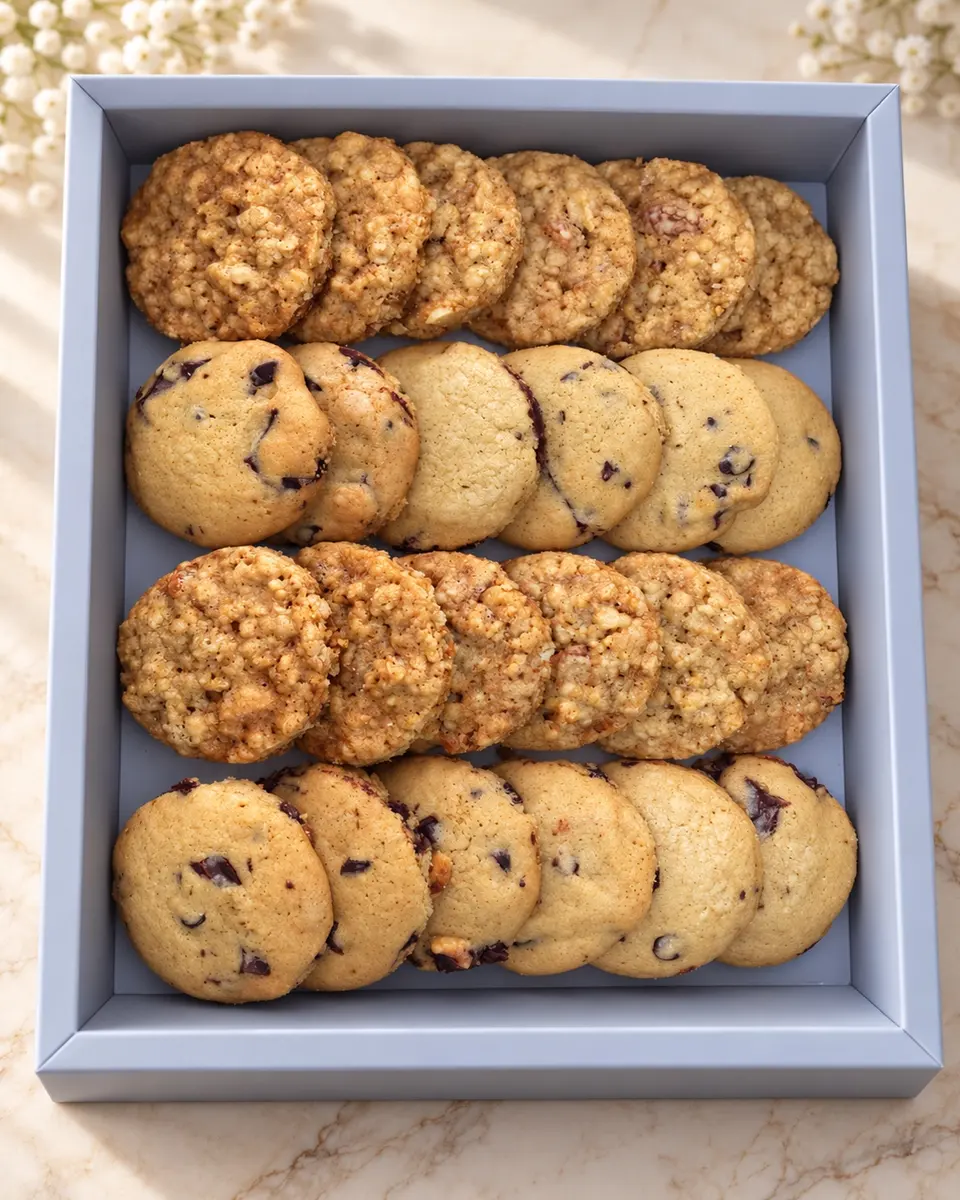 Cookie box — four flavours