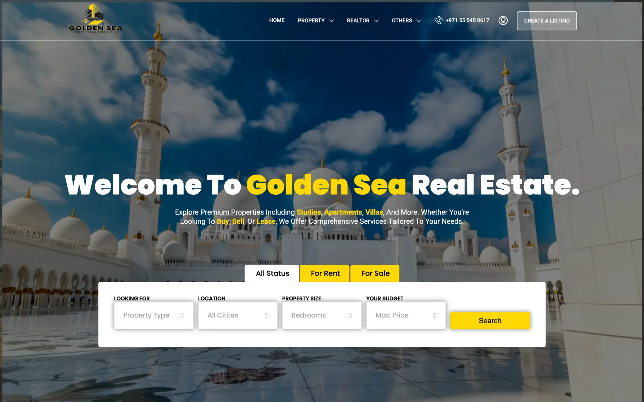 Golden Sea — website