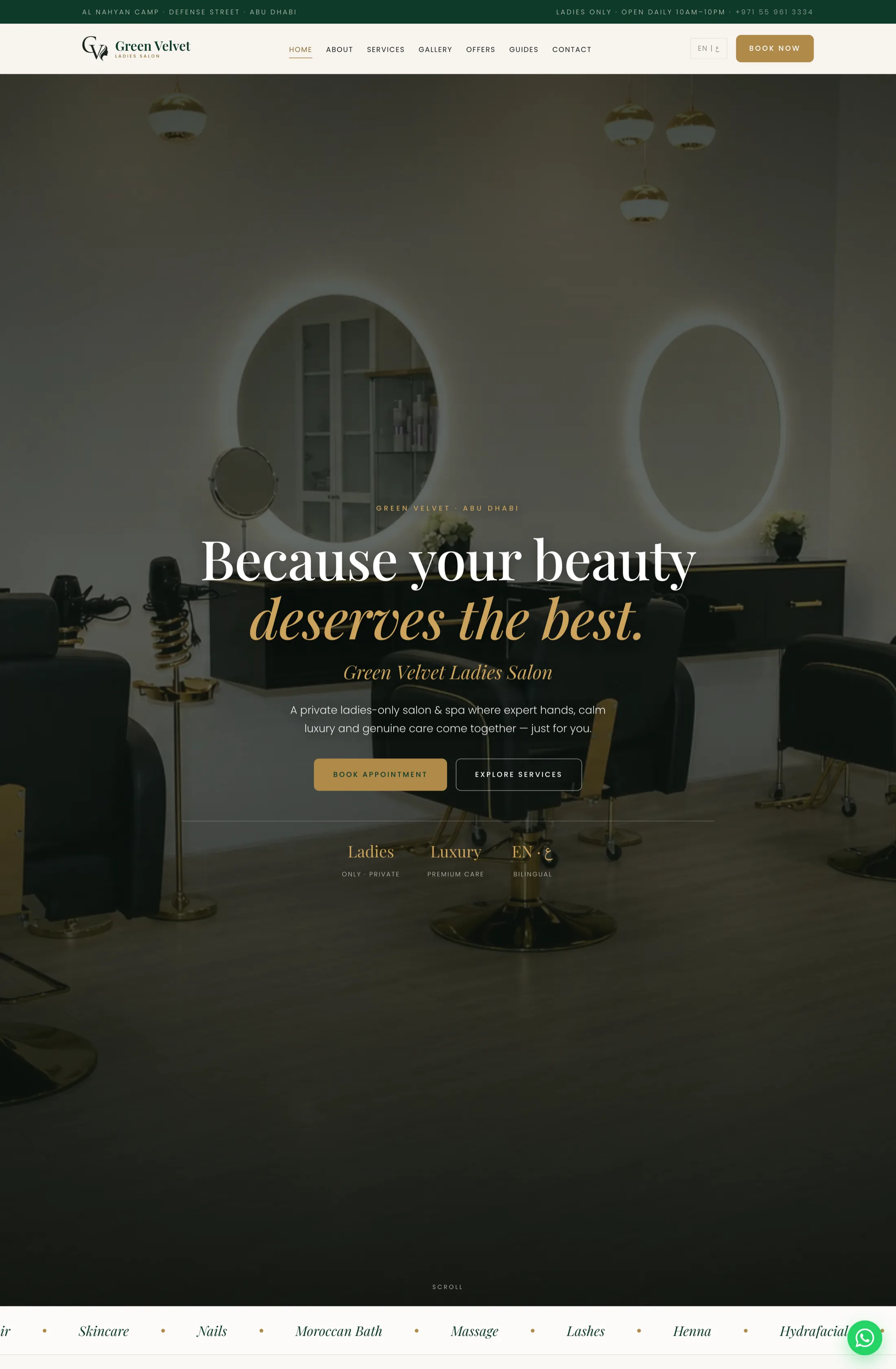 Services, guides hub and booking flow