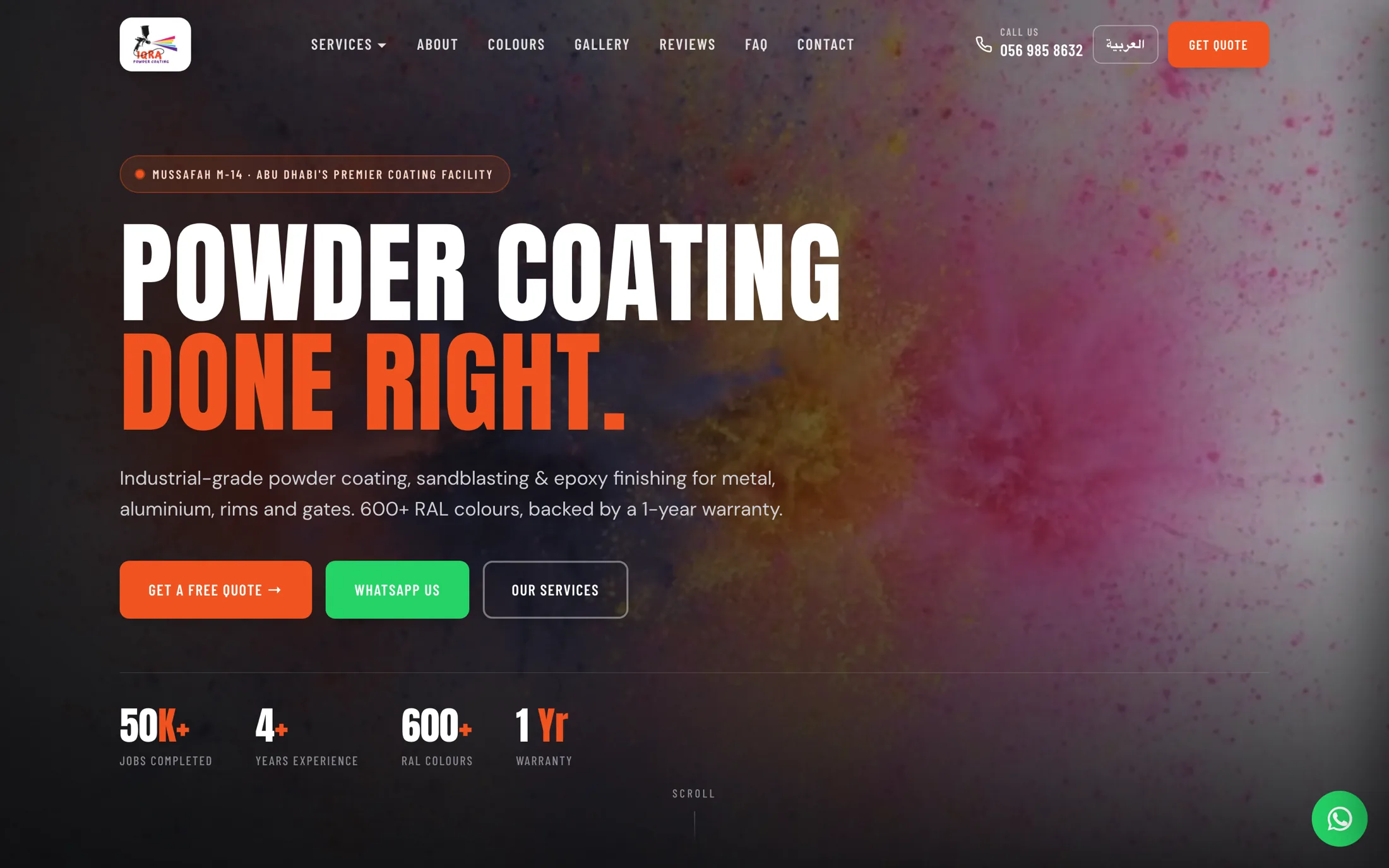 Iqra Powder Coating — website