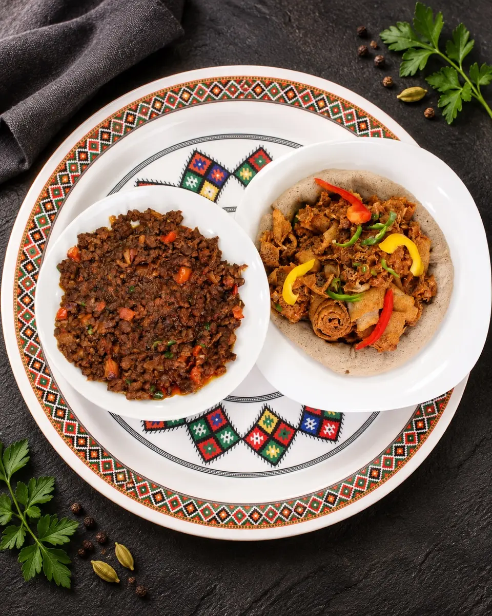Double plate — close crop