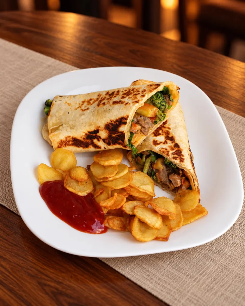 Wrap with potato chips